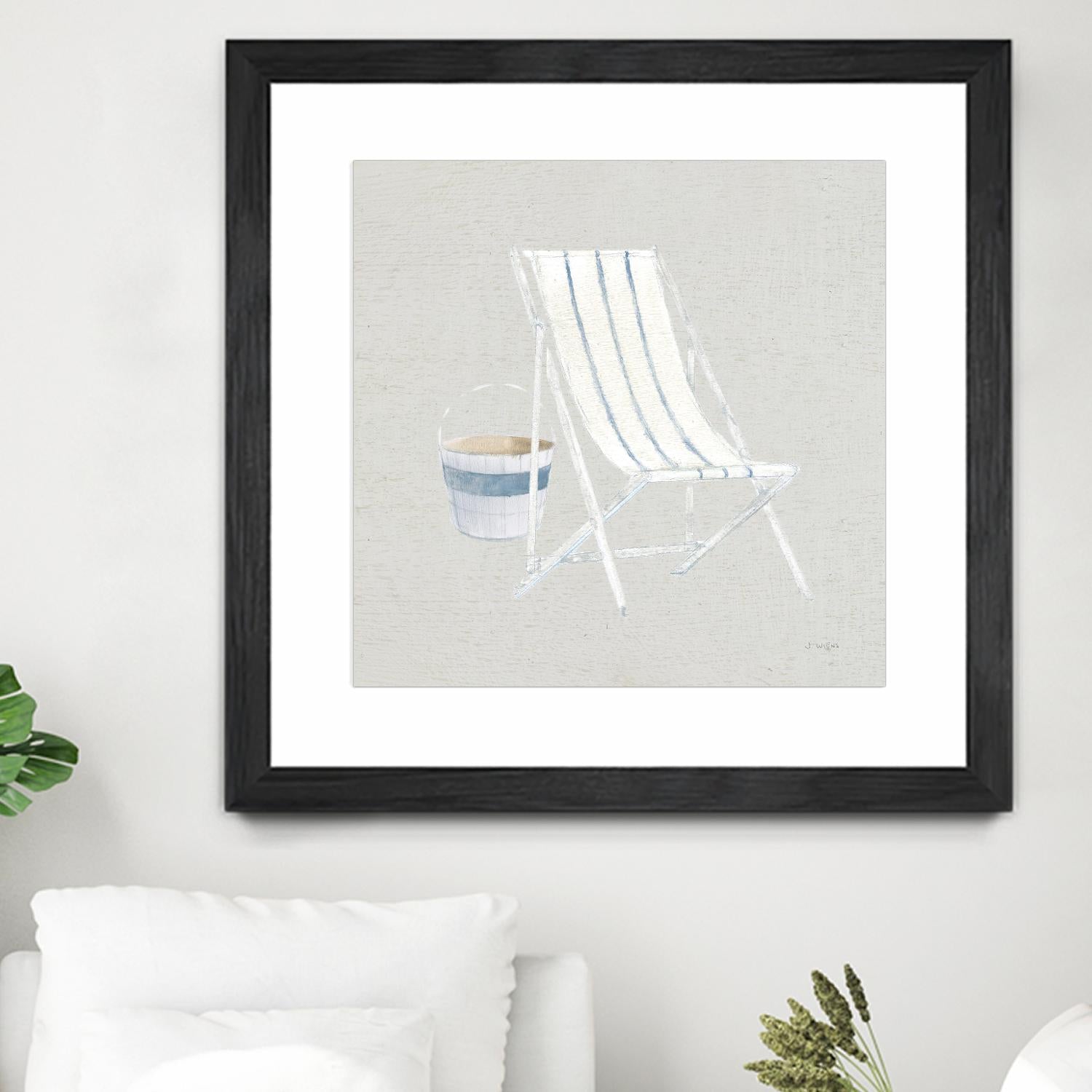 Serene Seaside III Tan by James Wiens on GIANT ART - multi coastal & nautical beach