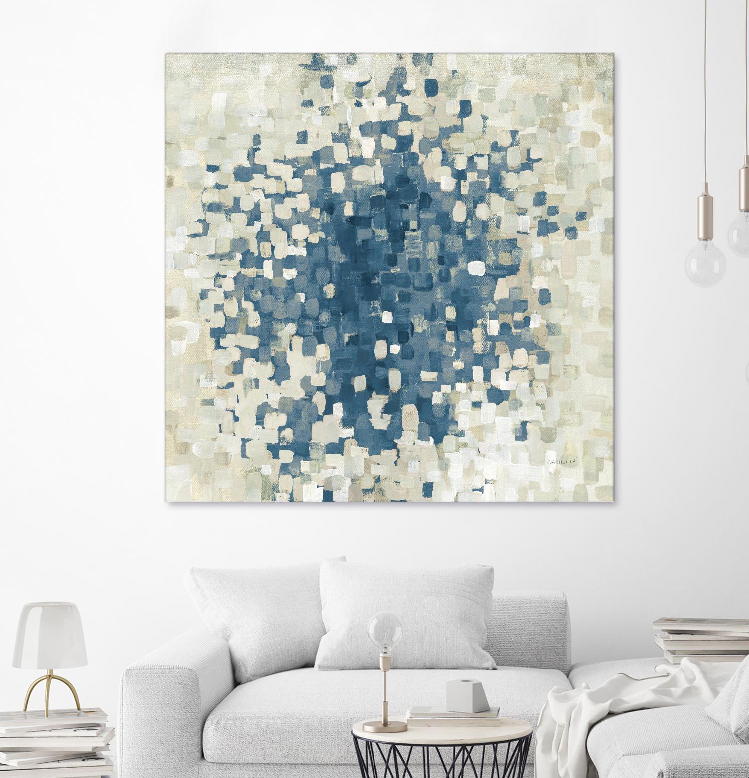 Summer Blocks Blue by Danhui Nai on GIANT ART - multi abstract abstract