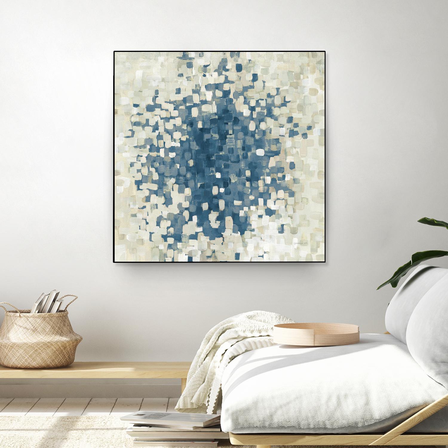 Summer Blocks Blue by Danhui Nai on GIANT ART - multi abstract abstract