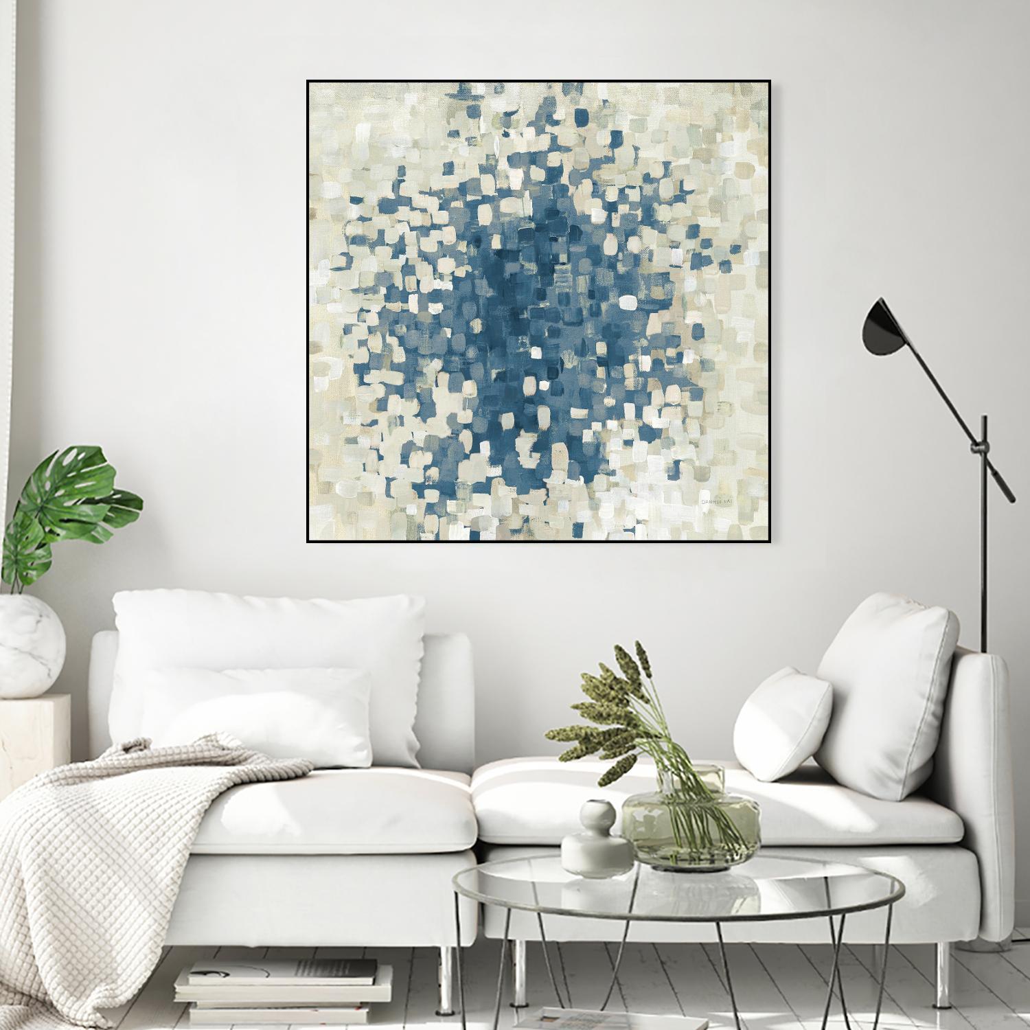 Summer Blocks Blue by Danhui Nai on GIANT ART - multi abstract abstract