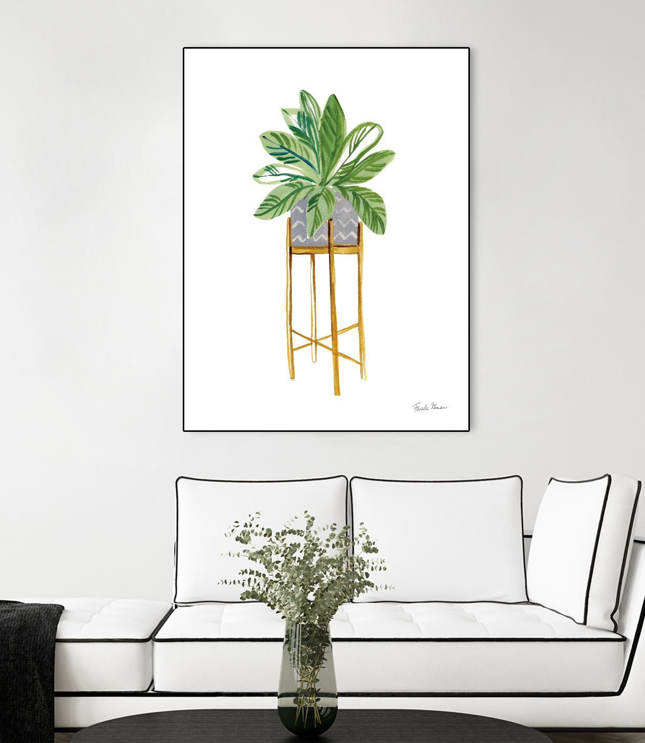 Green House Plants I by Farida Zaman on GIANT ART - botanical gray