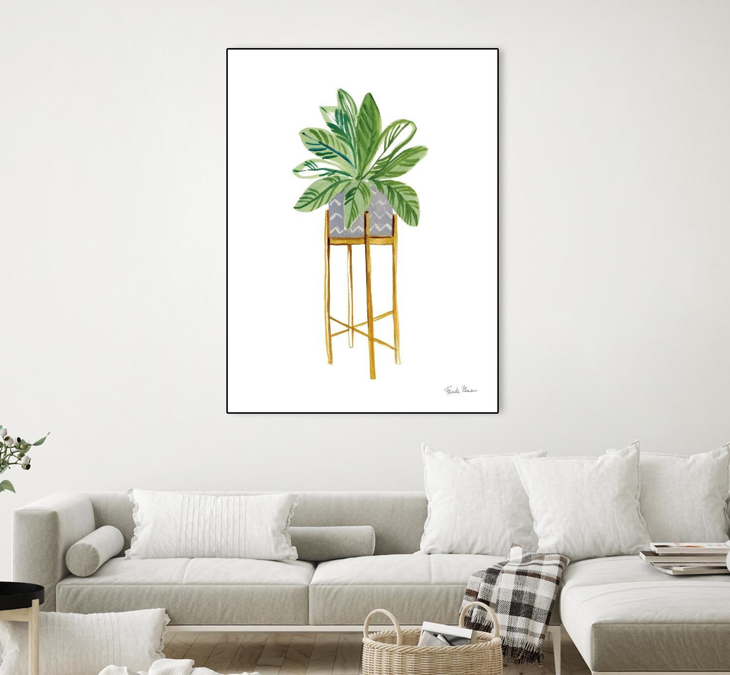 Green House Plants I by Farida Zaman on GIANT ART - botanical gray