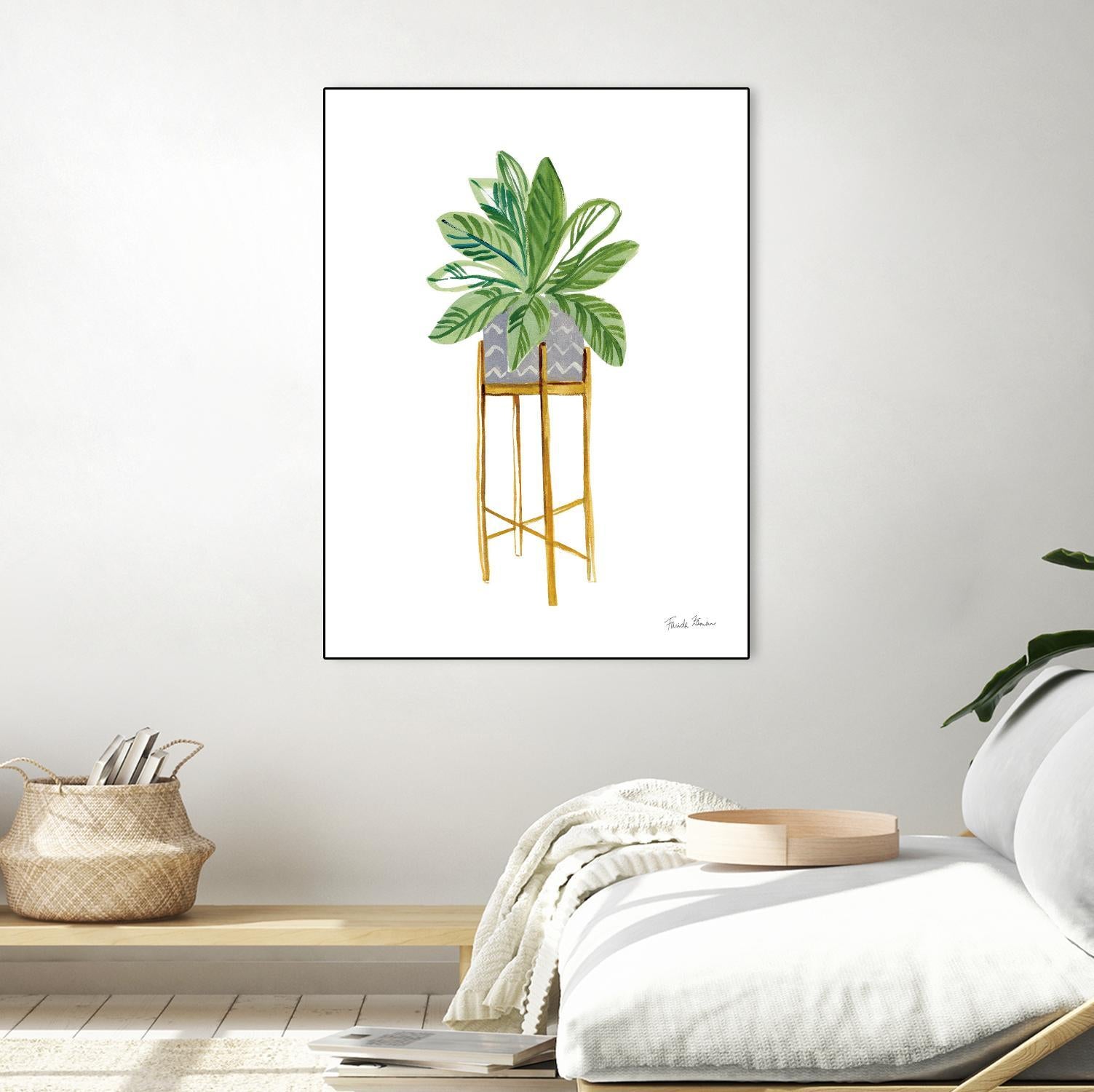 Green House Plants I by Farida Zaman on GIANT ART - botanical gray