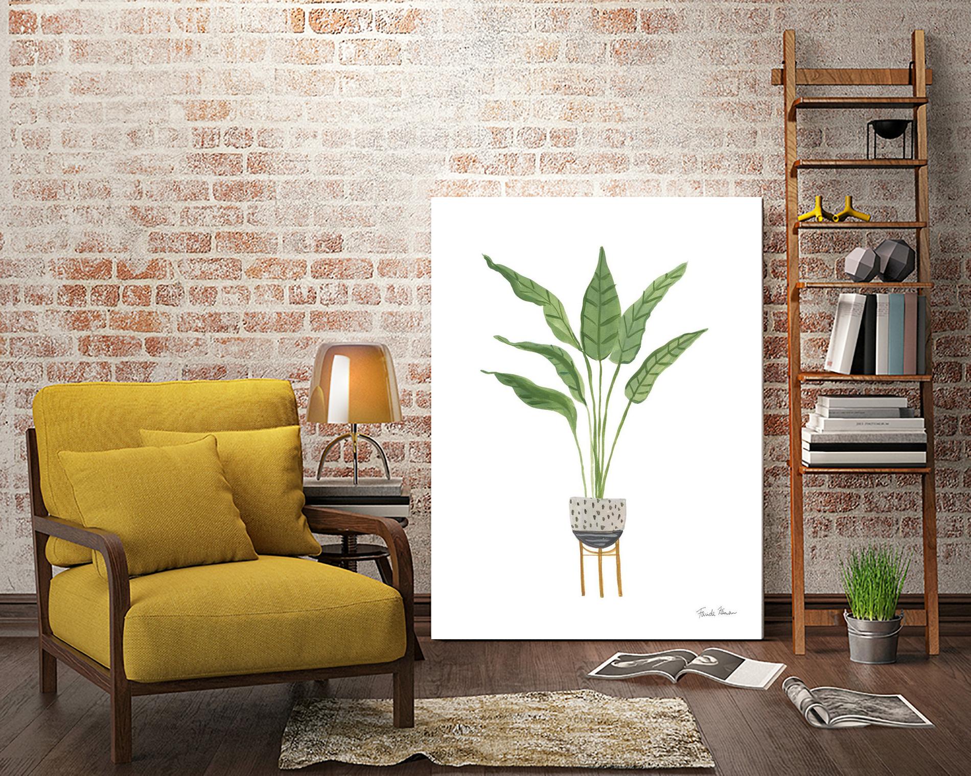 Green House Plants III by Farida Zaman on GIANT ART - botanical gray