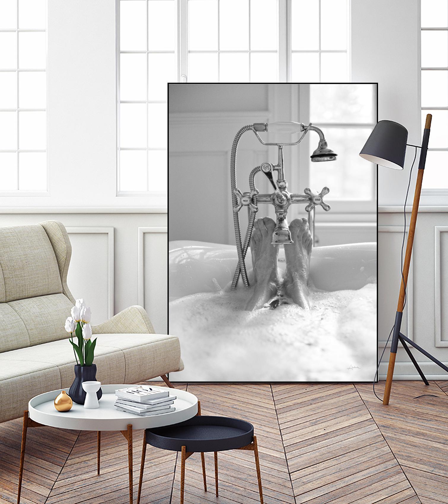 Bubble Bath I by Aledanda on GIANT ART - multi bath & laundry bath