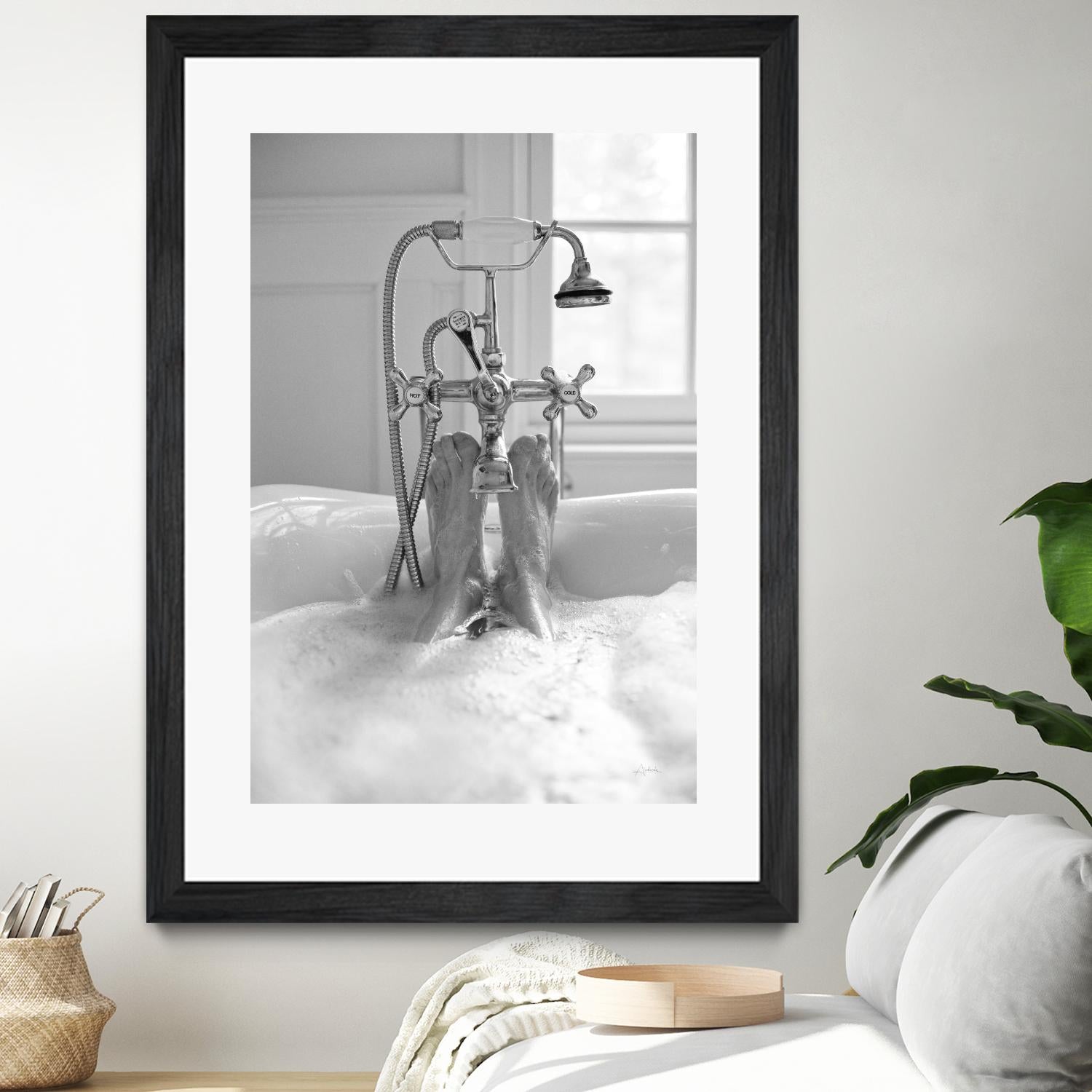 Bubble Bath I by Aledanda on GIANT ART - multi bath & laundry bath