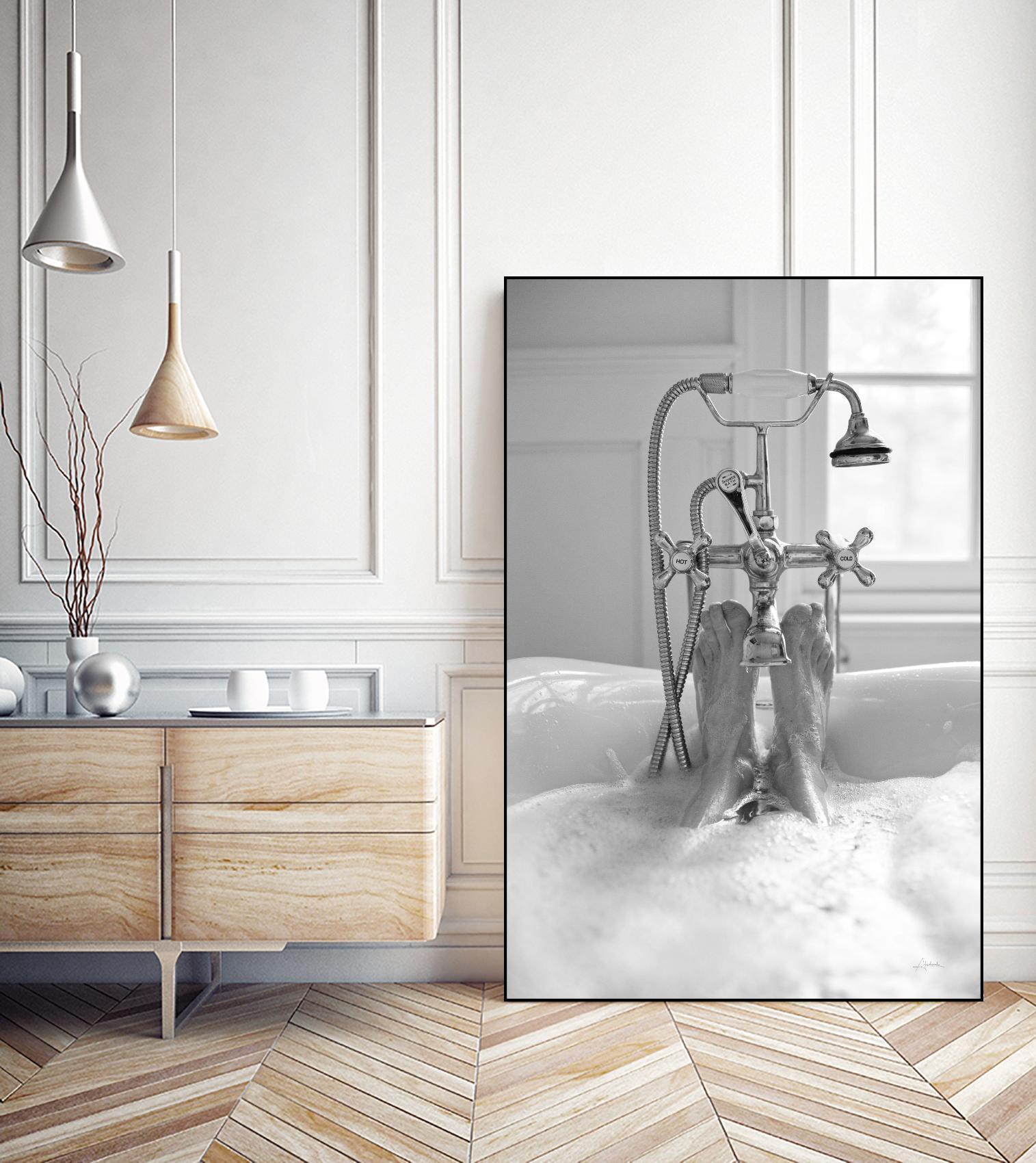 Bubble Bath I by Aledanda on GIANT ART - multi bath & laundry bath