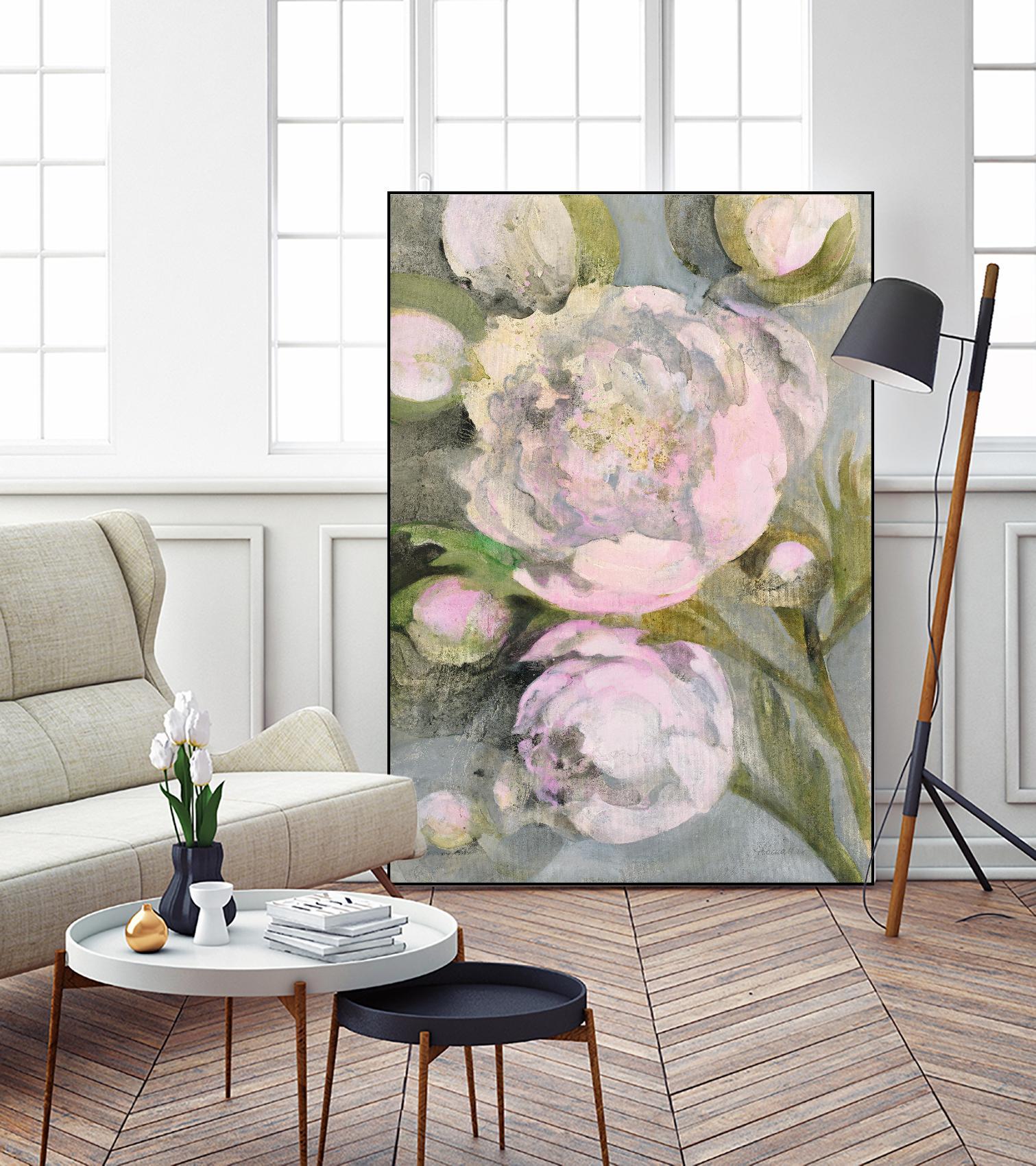 Favorite Peonies by Albena Hristova on GIANT ART - multi florals florals