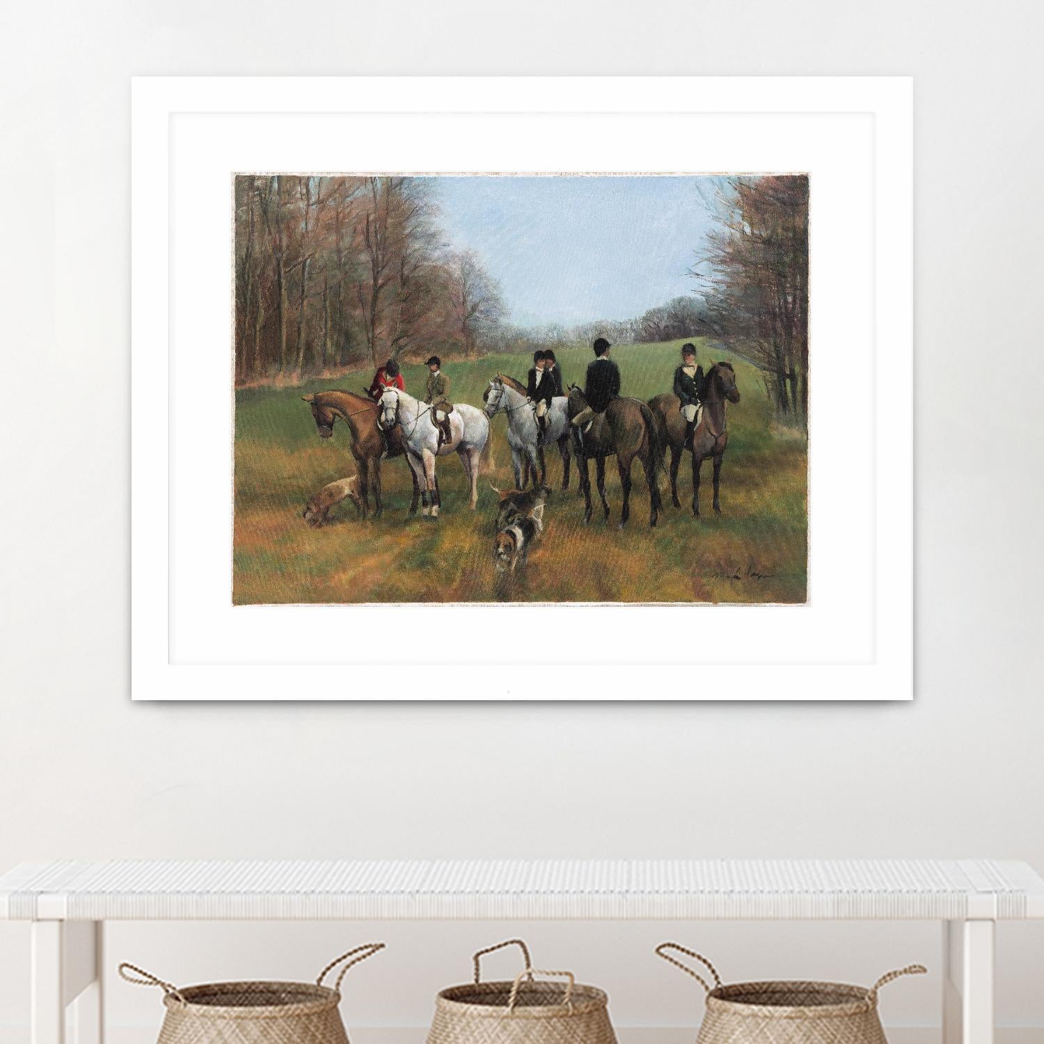 Morning in Millbrook by Albena Hristova on GIANT ART - multi sport beagles