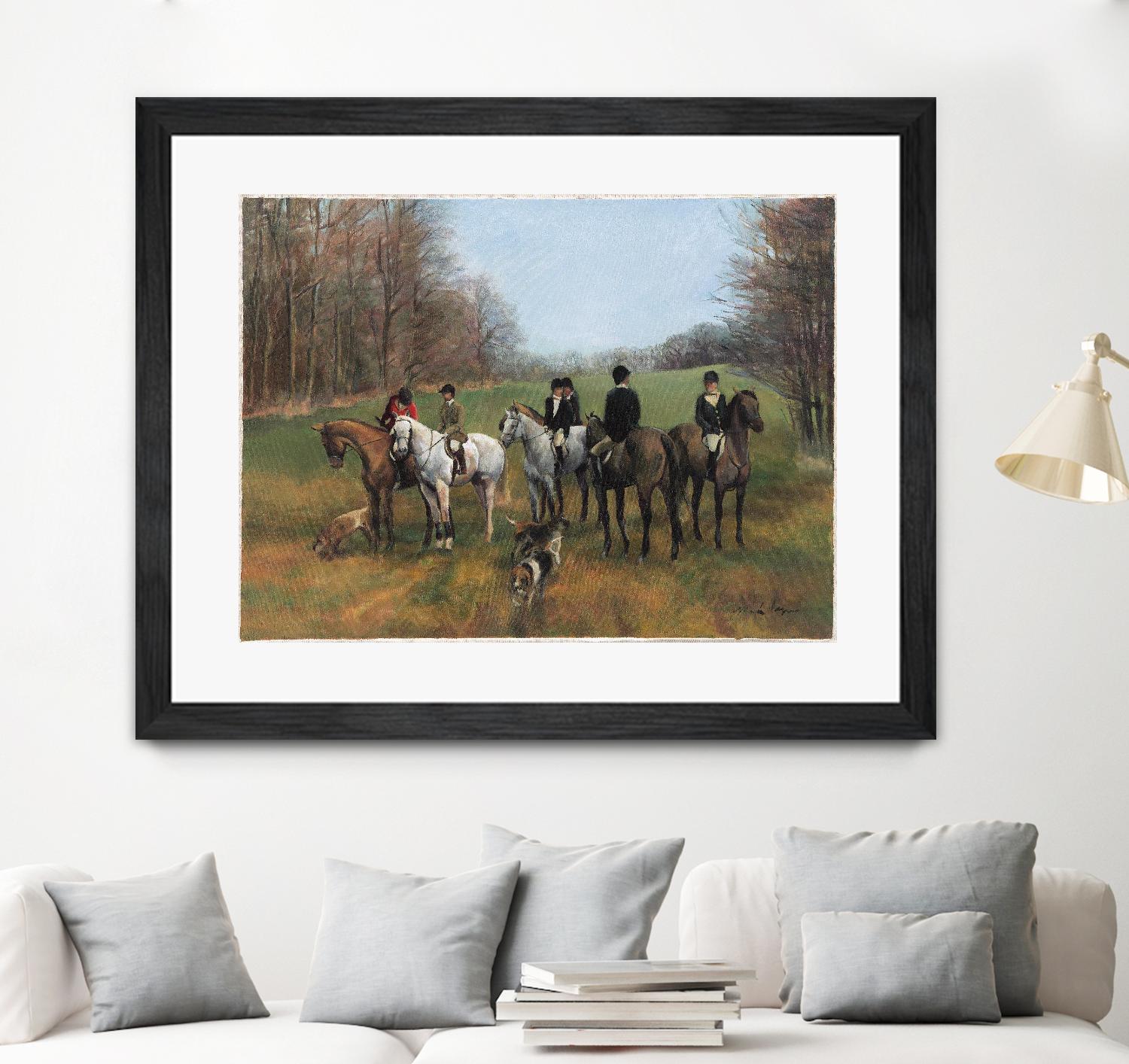 Morning in Millbrook by Albena Hristova on GIANT ART - multi sport beagles