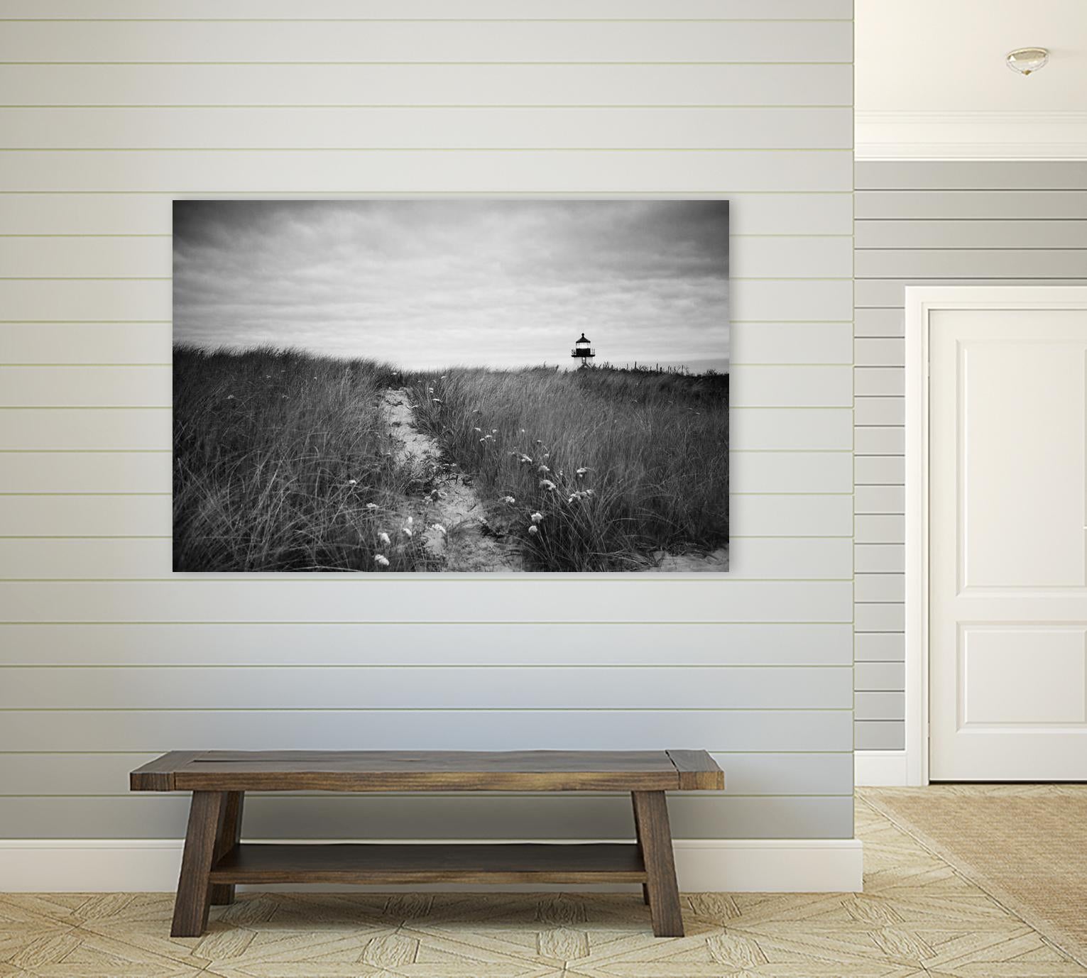 Nantucket Light by Aledanda on GIANT ART - grey black & white path