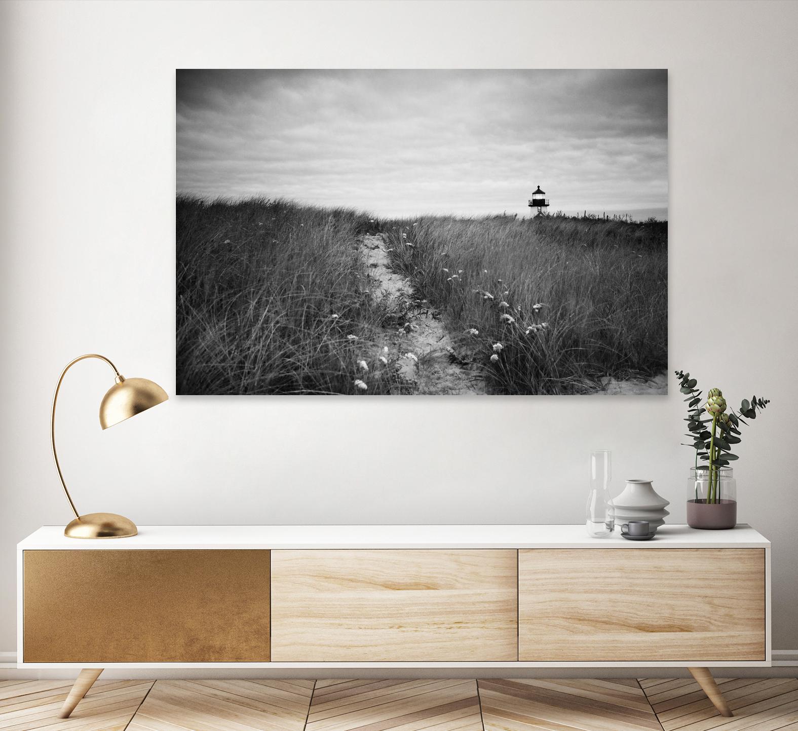 Nantucket Light by Aledanda on GIANT ART - grey black & white path