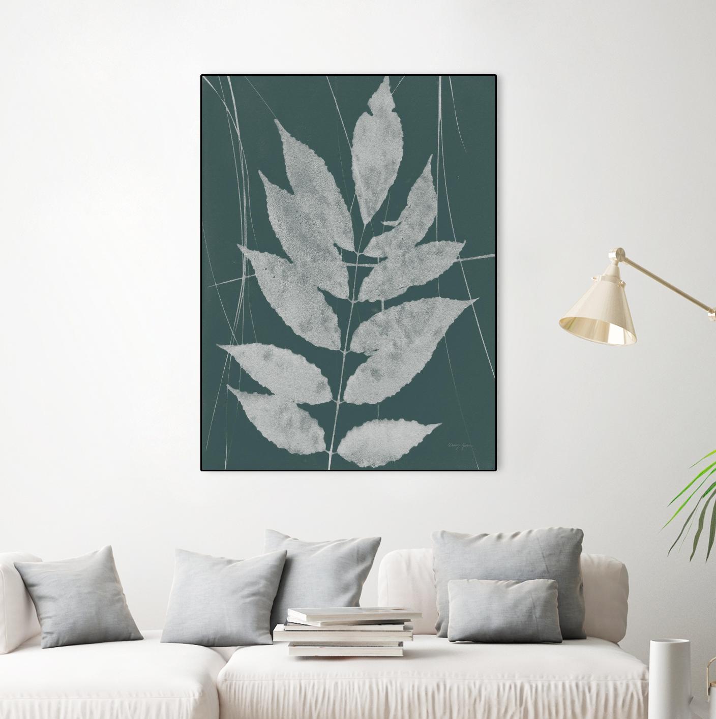 Enchanted Fall Cyanotype IX by Nancy Green on GIANT ART - botanical botanical