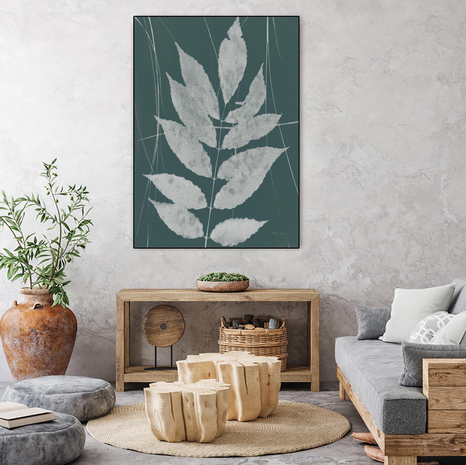 Enchanted Fall Cyanotype IX by Nancy Green on GIANT ART - botanical botanical