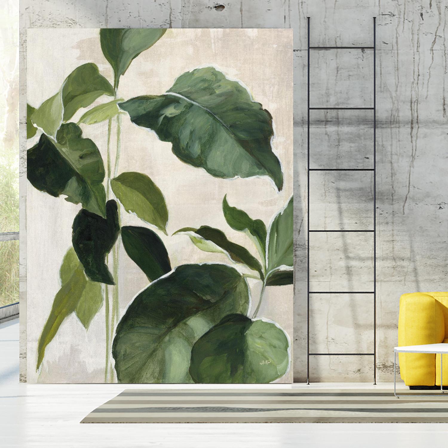Tropical Study II by Julia Purinton on GIANT ART - beige tropical tropical leaf study