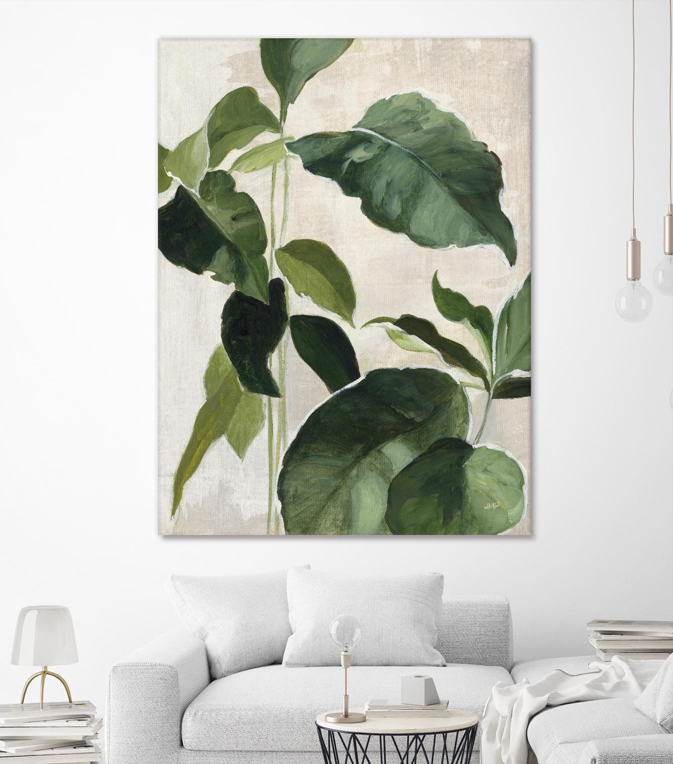 Tropical Study II by Julia Purinton on GIANT ART - beige tropical tropical leaf study