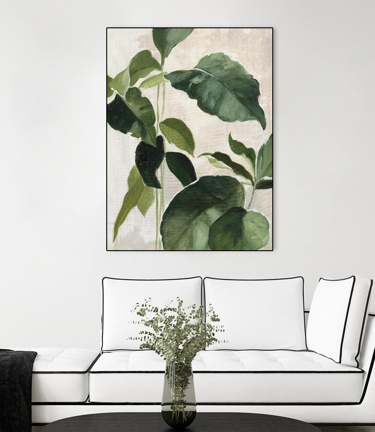 Tropical Study II by Julia Purinton on GIANT ART - beige tropical tropical leaf study
