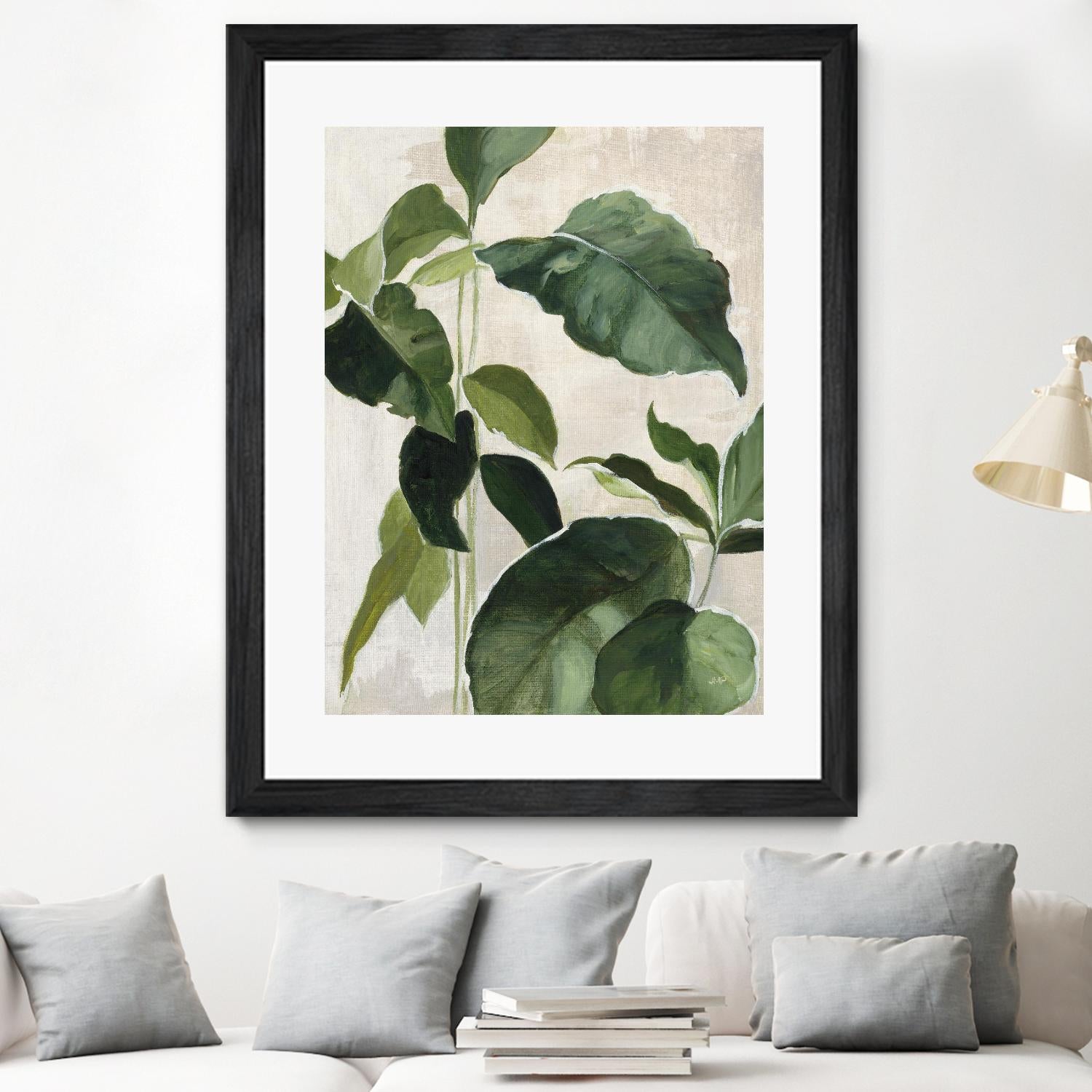 Tropical Study II by Julia Purinton on GIANT ART - beige tropical tropical leaf study