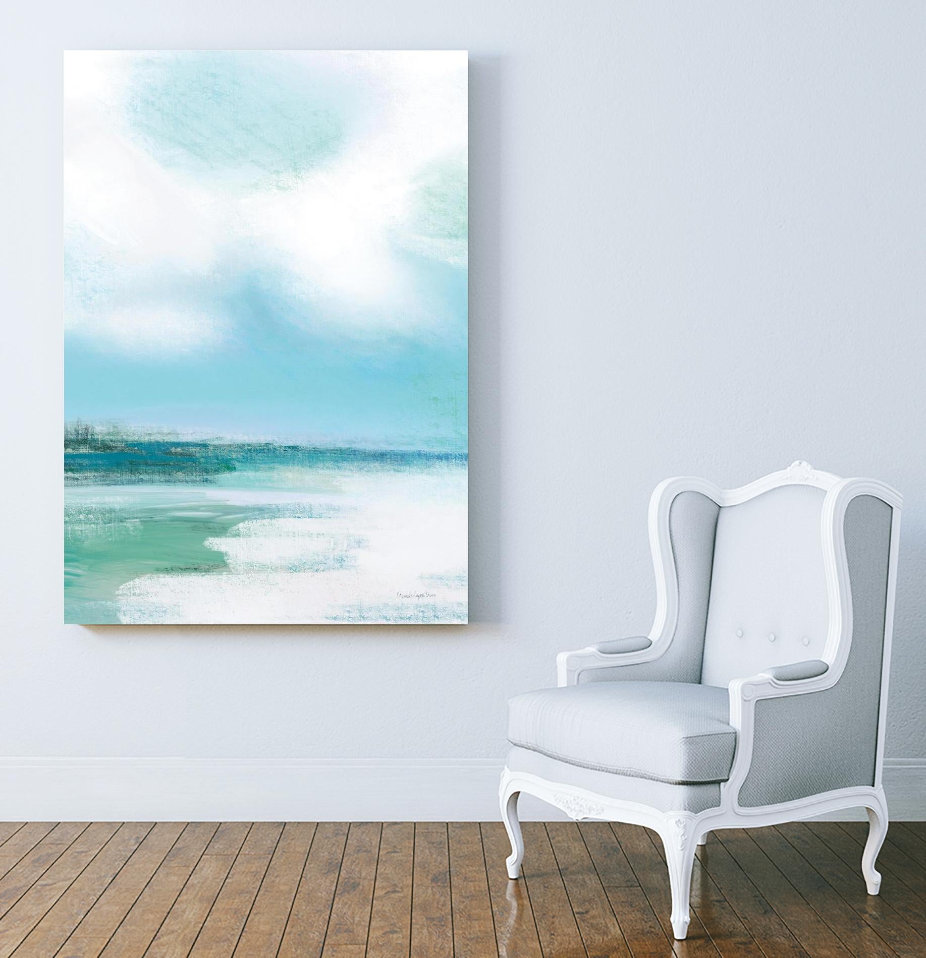 Morning Swim by Mercedes Lopez Charo on GIANT ART - green costal waves