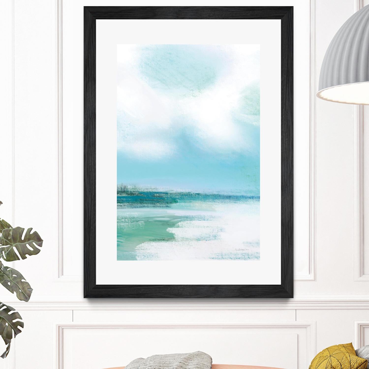 Morning Swim by Mercedes Lopez Charo on GIANT ART - green costal waves