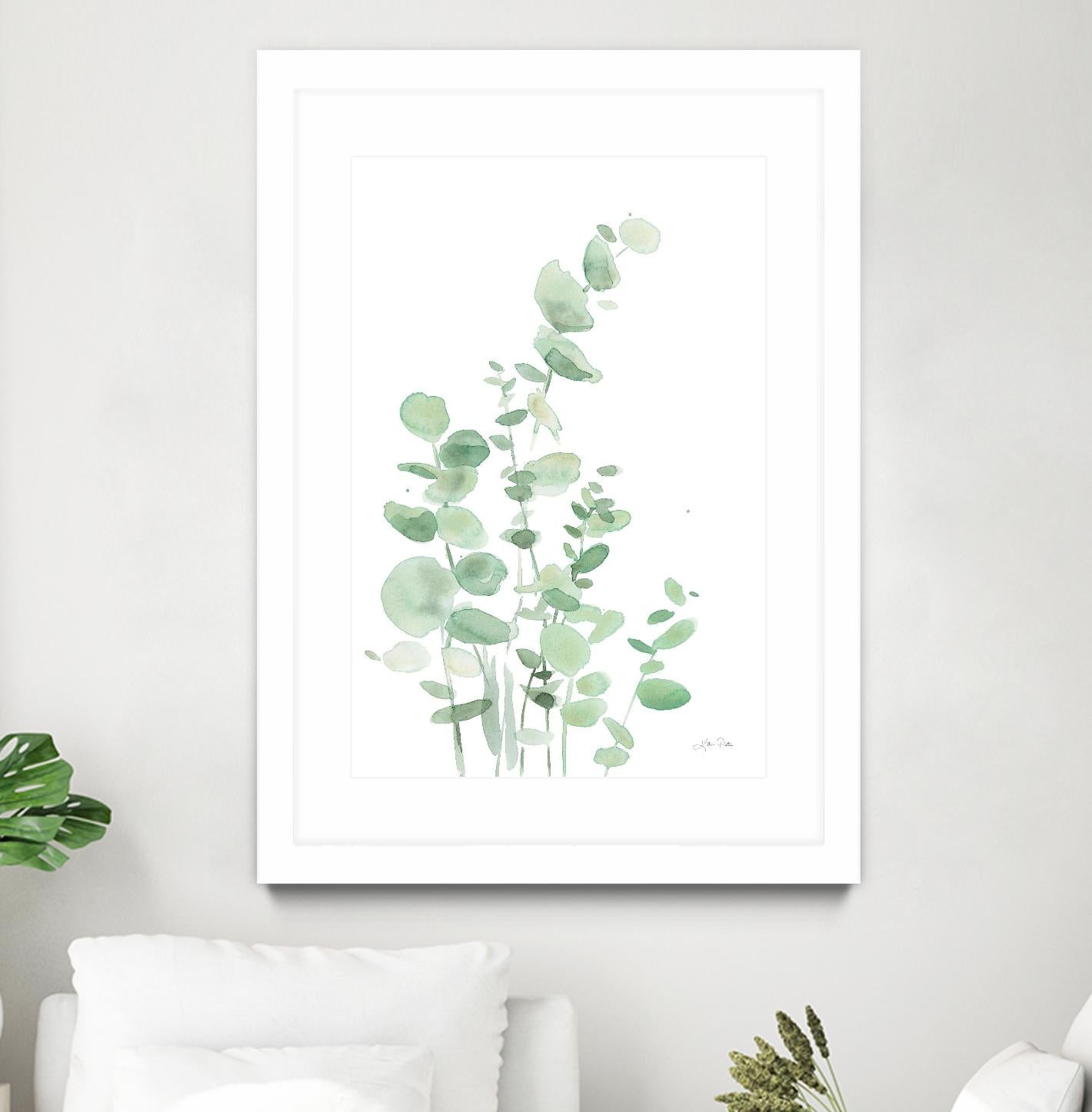 Eucalyptus I by Katrina Pete on GIANT ART - green plants & trees eucalyptus plants
