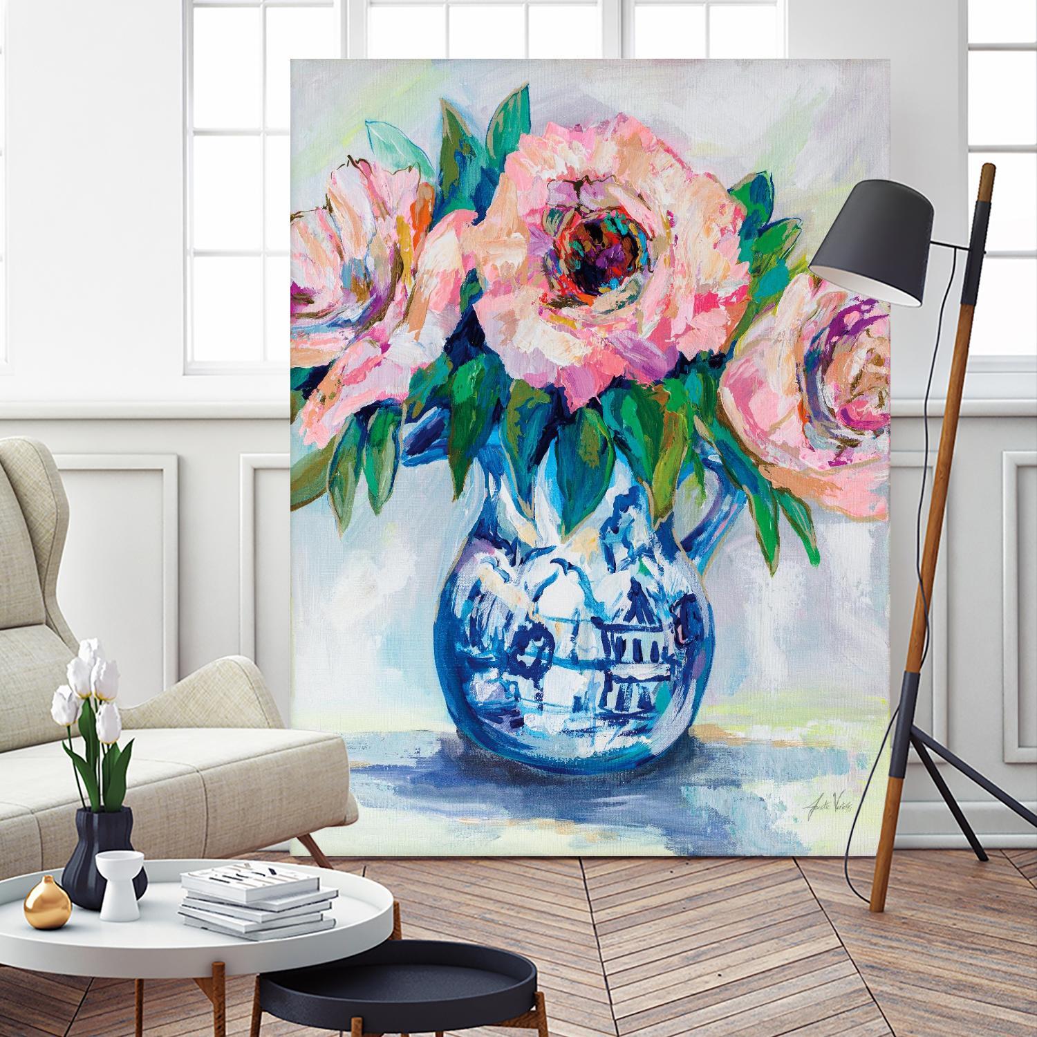 Sophisticated by Jeanette Vertentes on GIANT ART - florals aqua