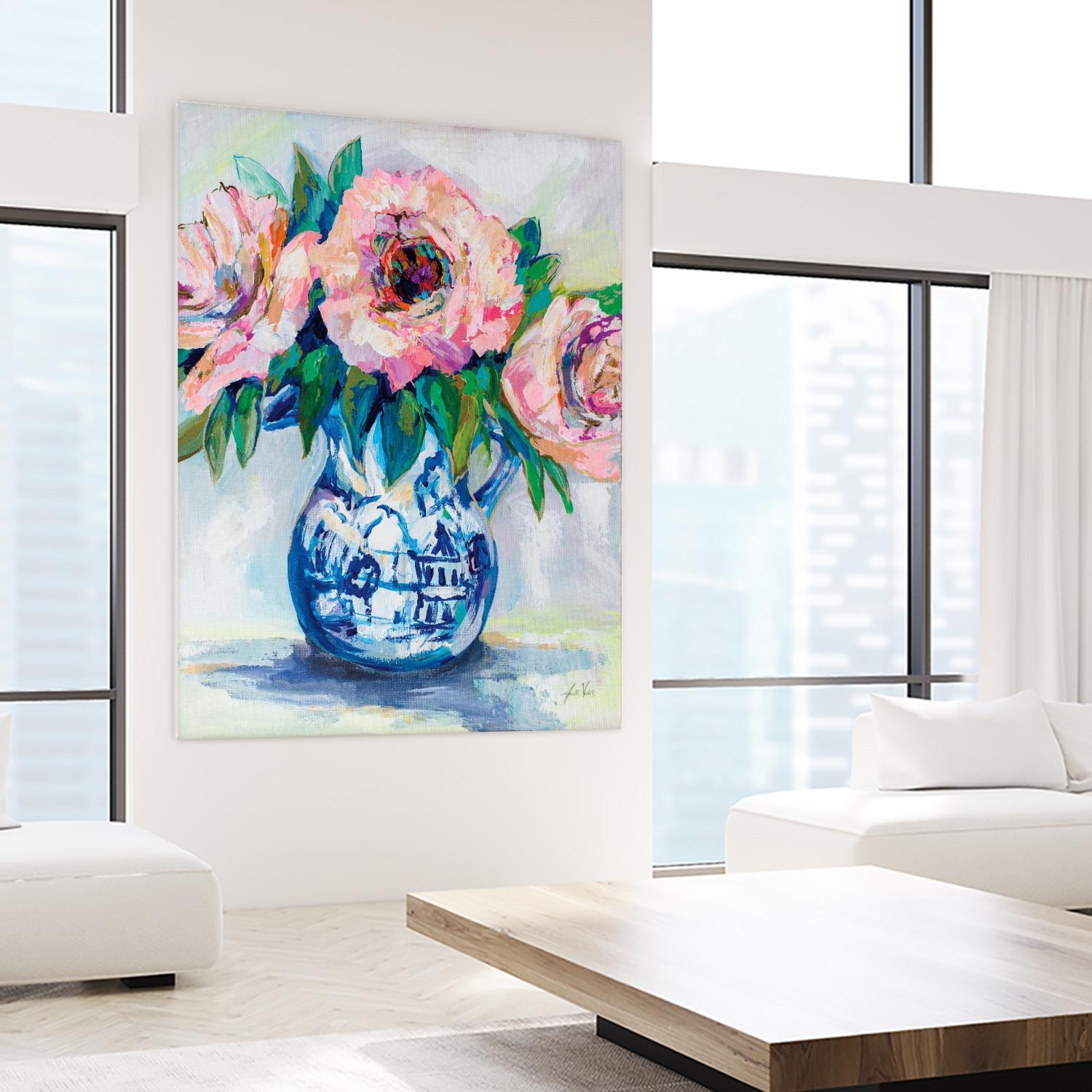 Sophisticated by Jeanette Vertentes on GIANT ART - florals aqua