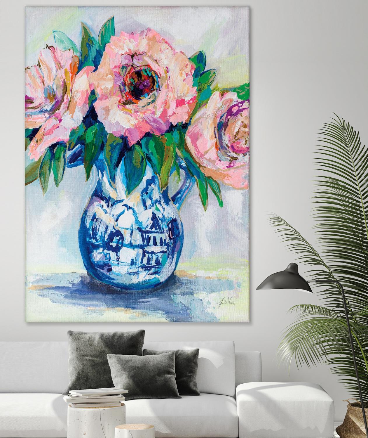 Sophisticated by Jeanette Vertentes on GIANT ART - florals aqua