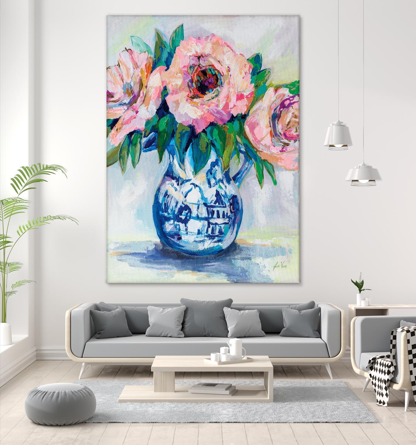 Sophisticated by Jeanette Vertentes on GIANT ART - florals aqua