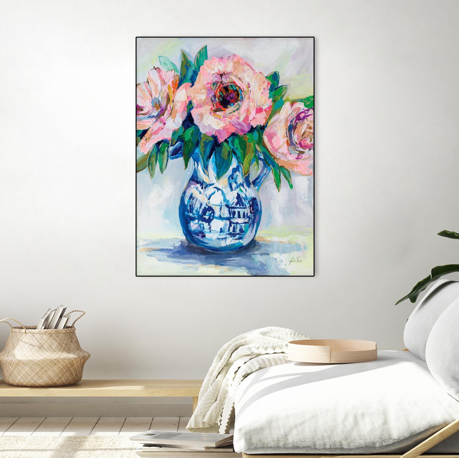 Sophisticated by Jeanette Vertentes on GIANT ART - florals aqua