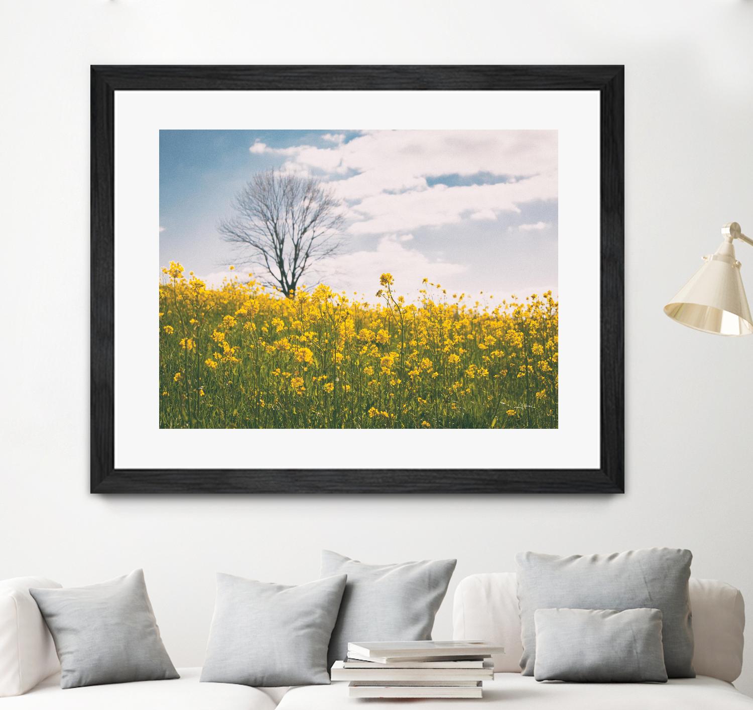 Spring Meadow by Aledanda on GIANT ART - blue flowers flowers