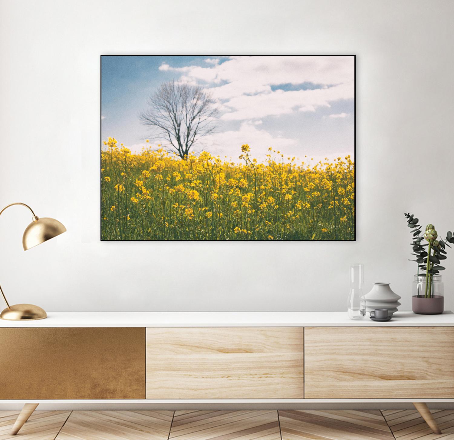 Spring Meadow by Aledanda on GIANT ART - landscape blue