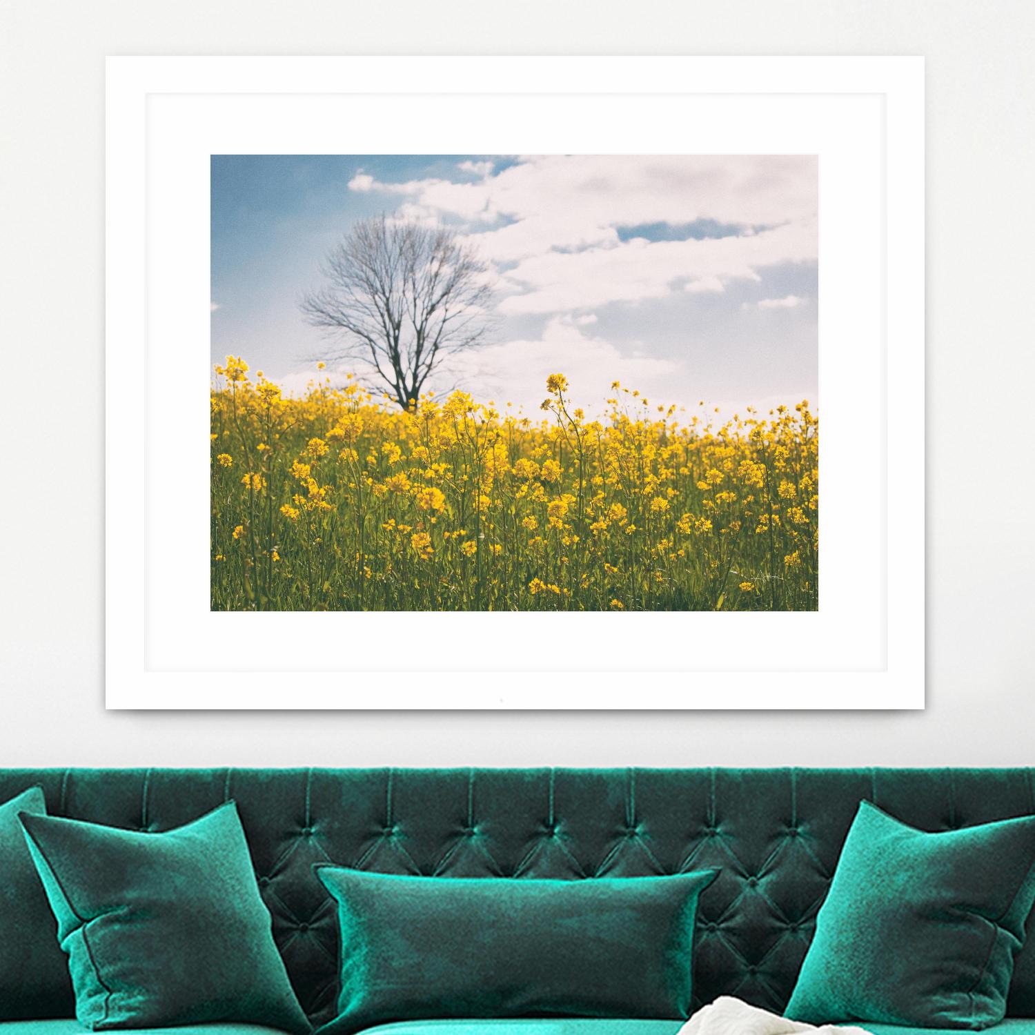 Spring Meadow by Aledanda on GIANT ART - blue flowers flowers