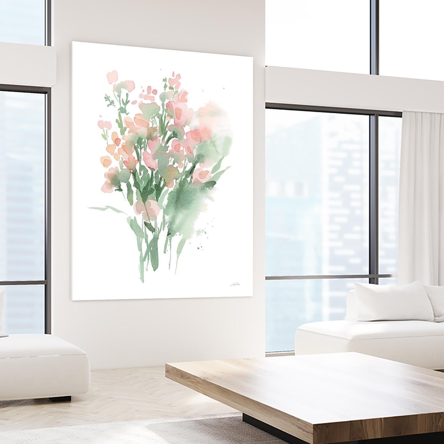 Vibrant Blooms II by Katrina Pete on GIANT ART - abstract abstract