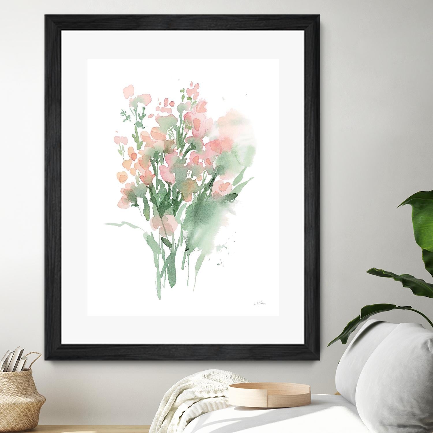 Vibrant Blooms II by Katrina Pete on GIANT ART - pink flowers floral