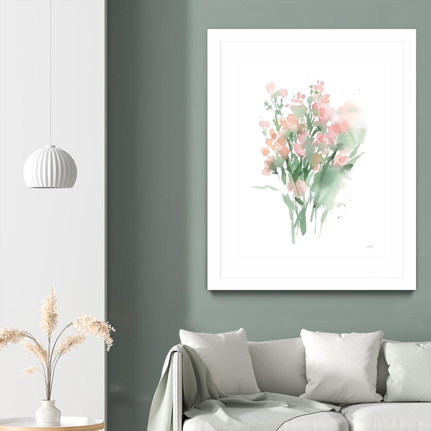 Vibrant Blooms II by Katrina Pete on GIANT ART - pink flowers floral