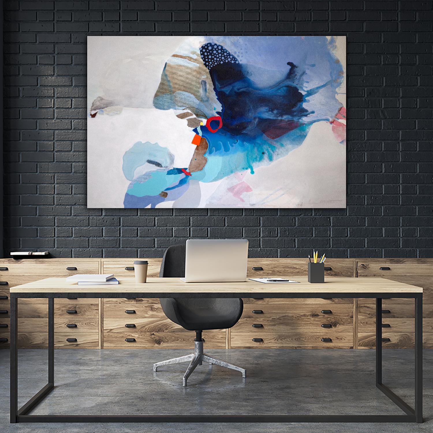 Ocean Tides by Lina Alattar on GIANT ART - multicolor abstracts, contemporary