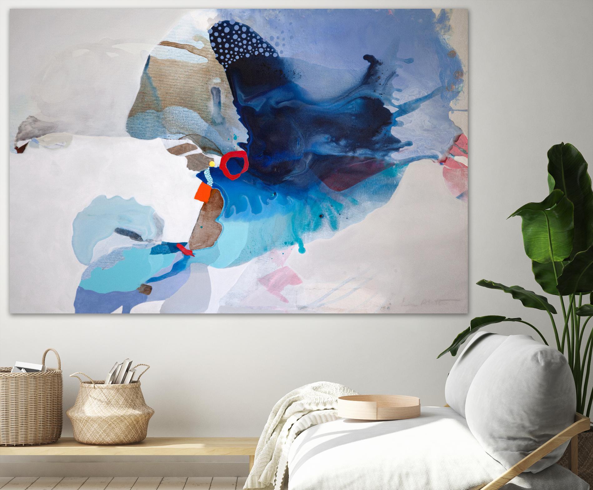 Ocean Tides by Lina Alattar on GIANT ART - multicolor abstracts, contemporary