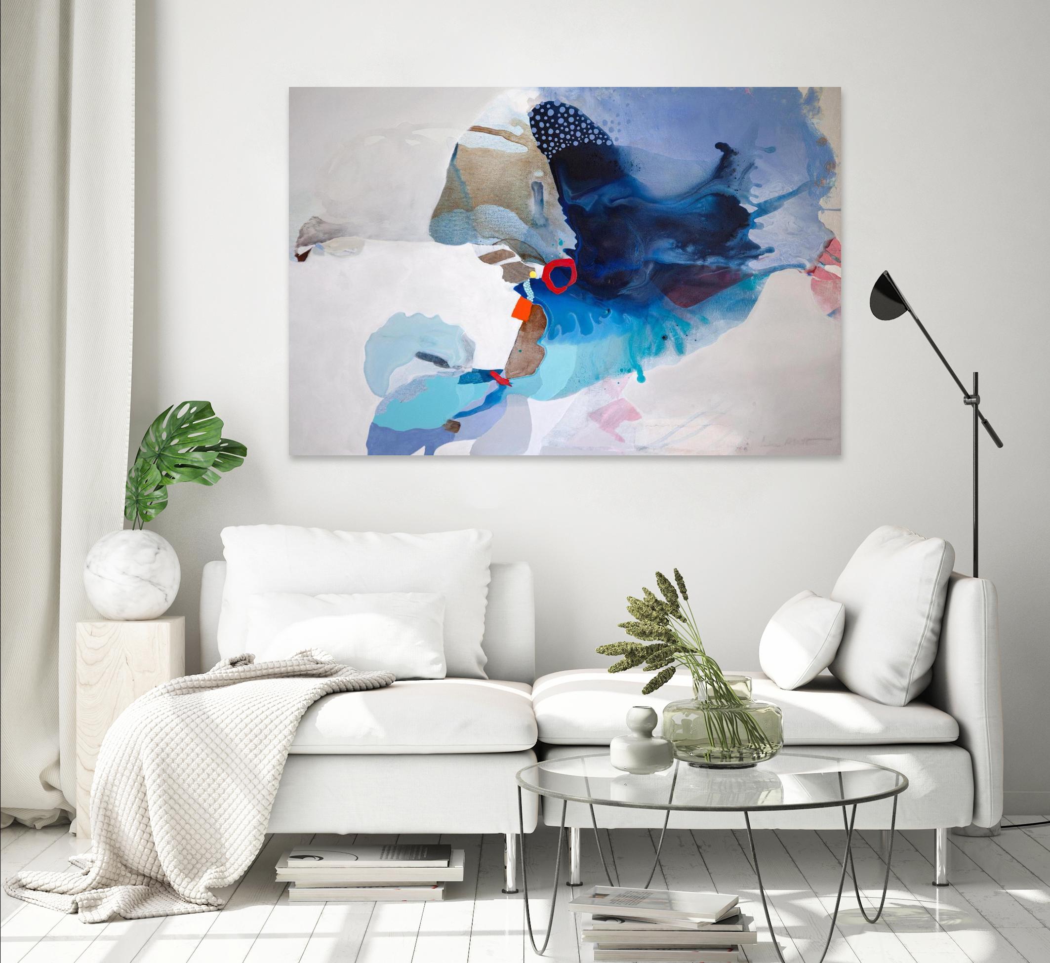 Ocean Tides by Lina Alattar on GIANT ART - multicolor abstracts, contemporary