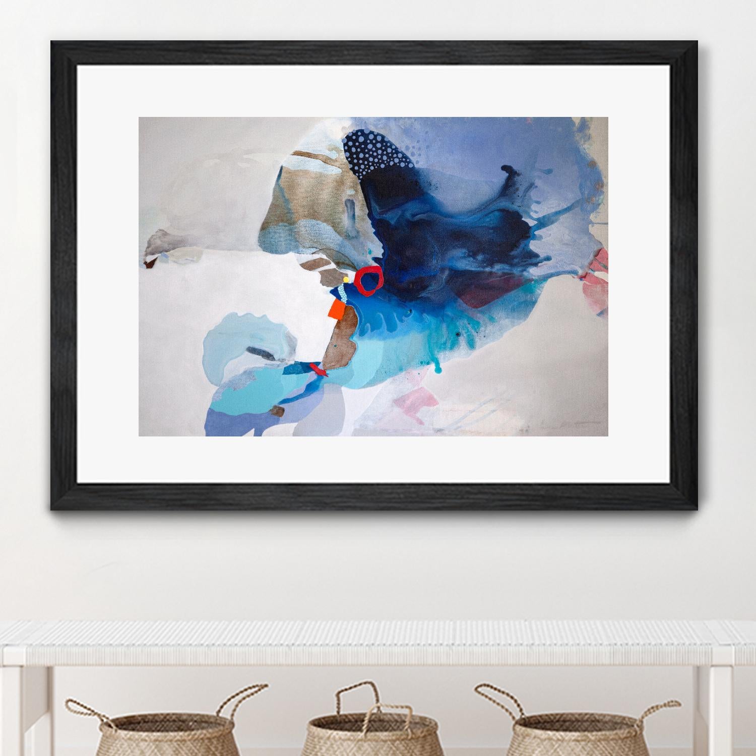 Ocean Tides by Lina Alattar on GIANT ART - multicolor abstracts, contemporary