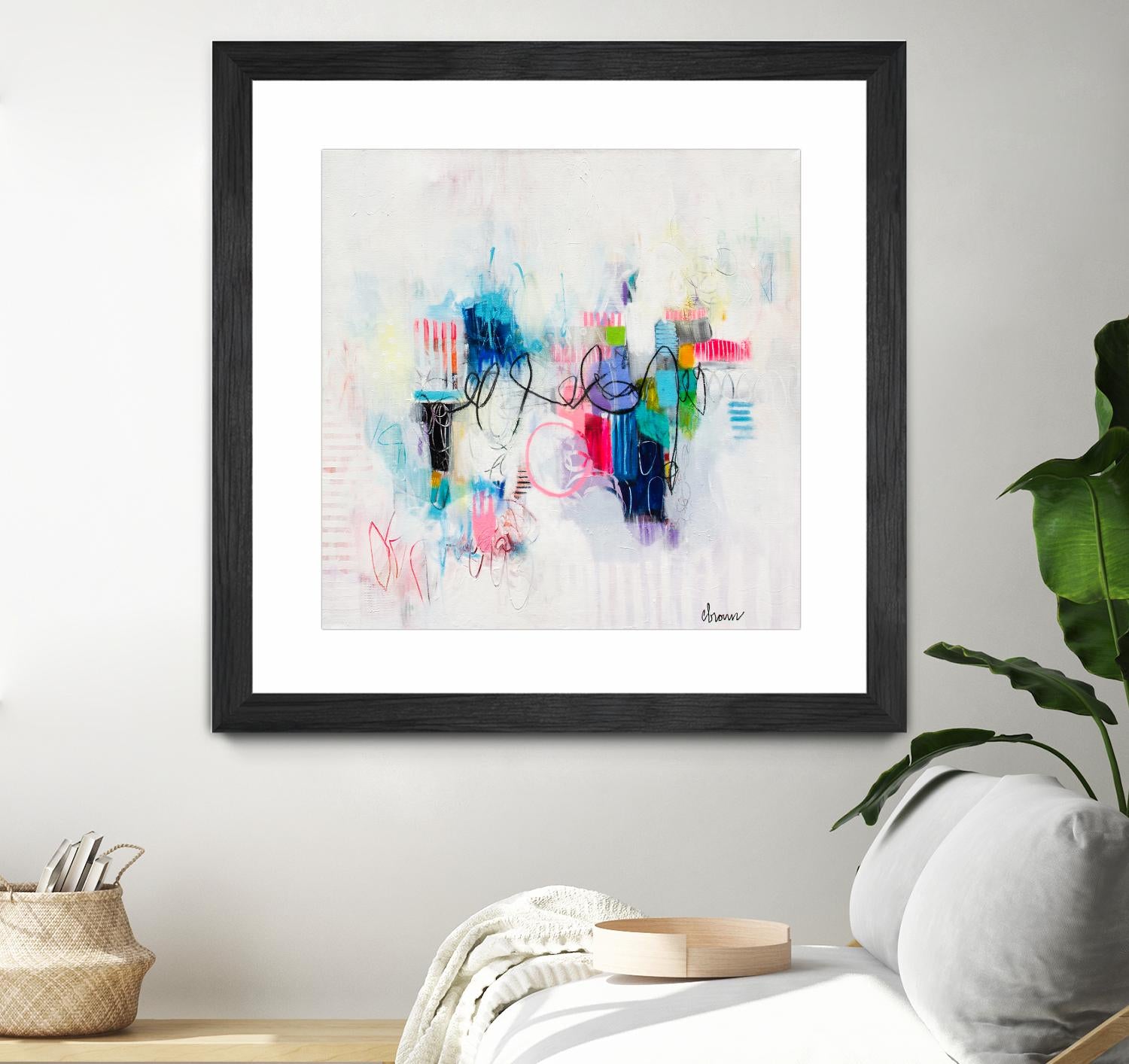 Possibilities of the Heart by Cynthia Anne Brown on GIANT ART - pink,blue abstracts, contemporary