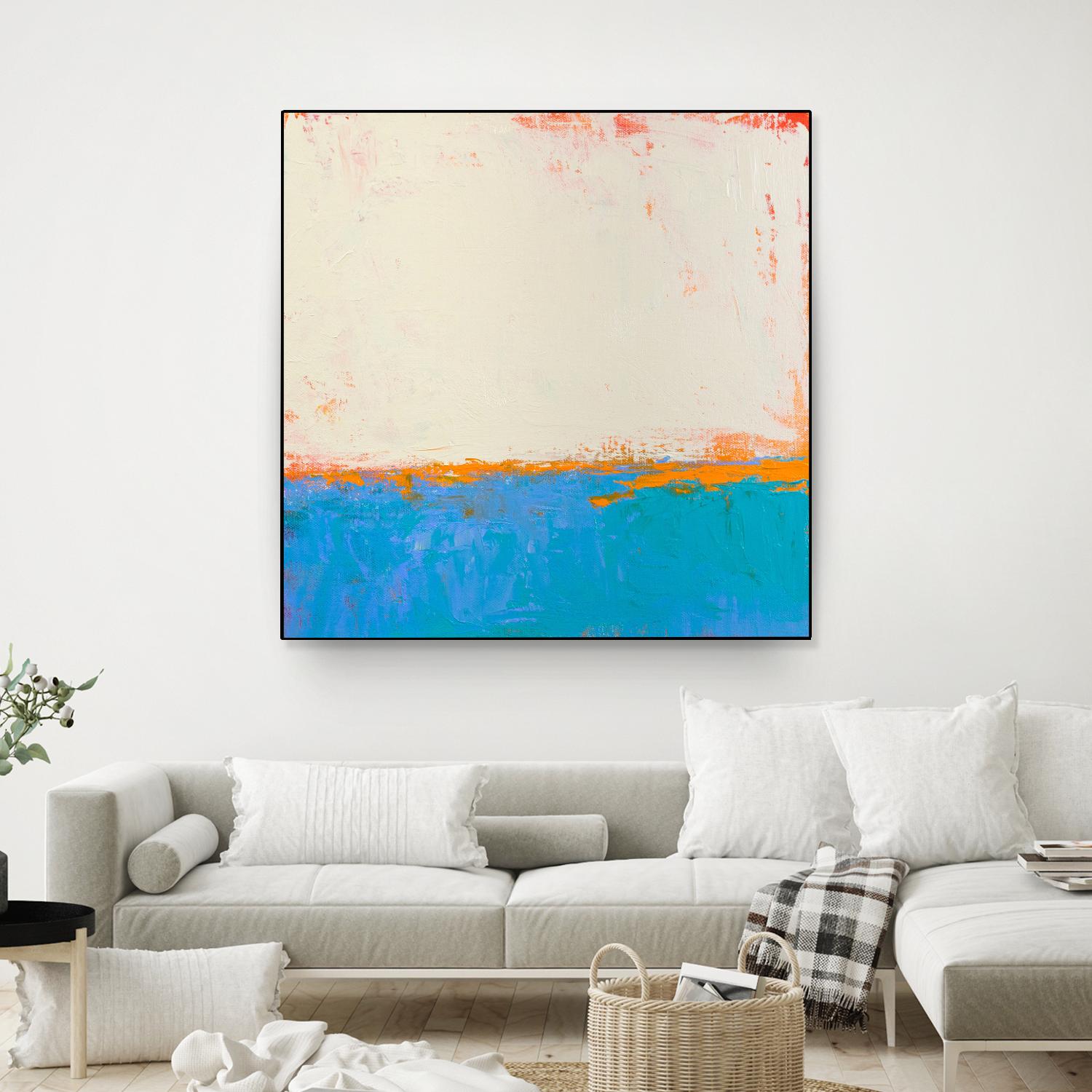 Calm seas by Don Bishop on GIANT ART - beige abstract