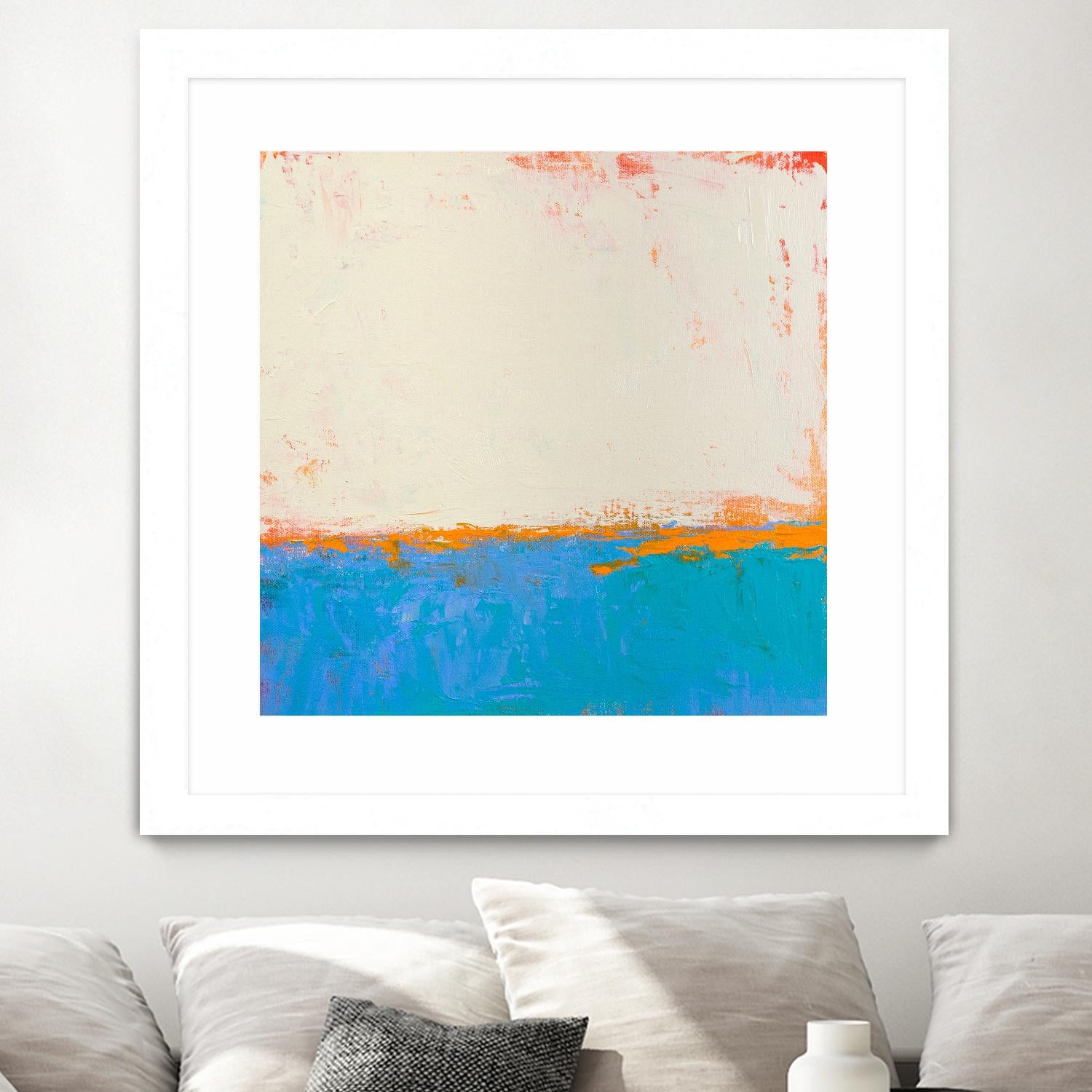 Calm seas by Don Bishop on GIANT ART - beige abstract