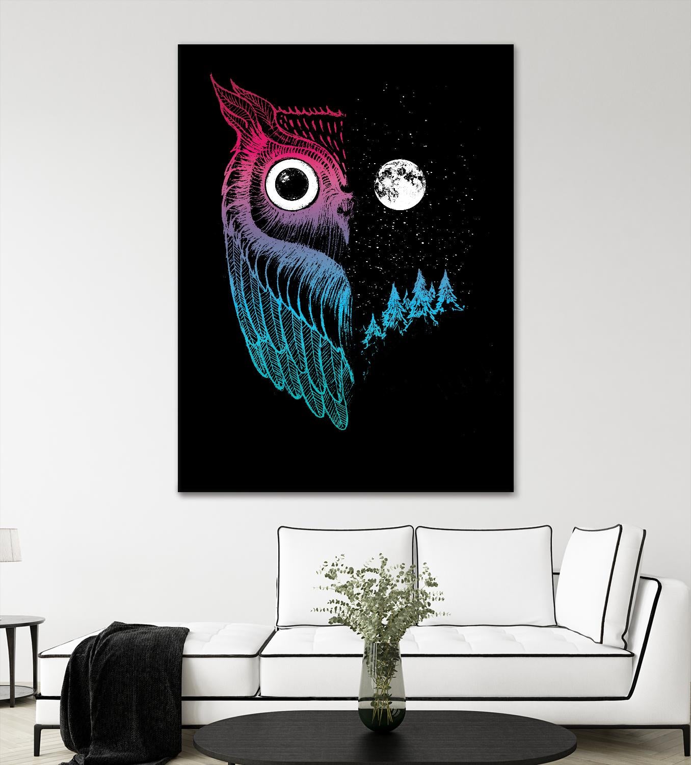 Night Owl by Michael Buxton on GIANT ART - multicolor urban/pop surrealism; contemporary; animals