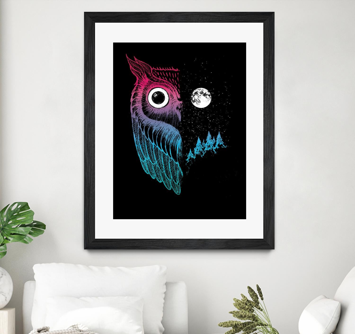 Night Owl by Michael Buxton on GIANT ART - multicolor urban/pop surrealism; contemporary; animals