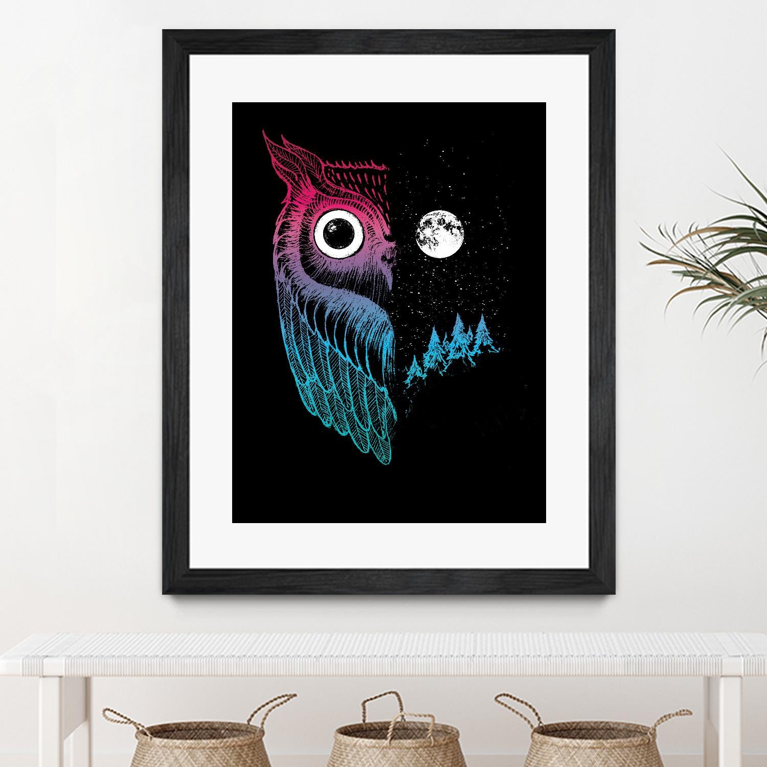 Night Owl by Michael Buxton on GIANT ART - multicolor urban/pop surrealism; contemporary; animals