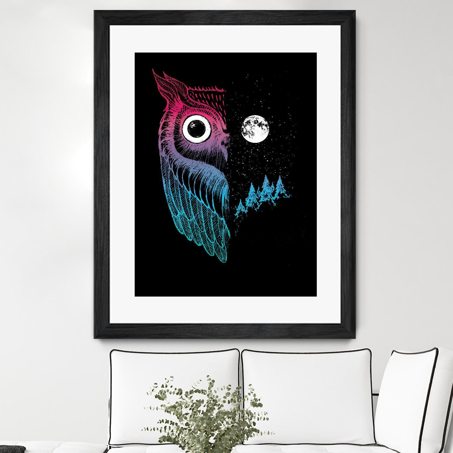 Night Owl by Michael Buxton on GIANT ART - multicolor urban/pop surrealism; contemporary; animals