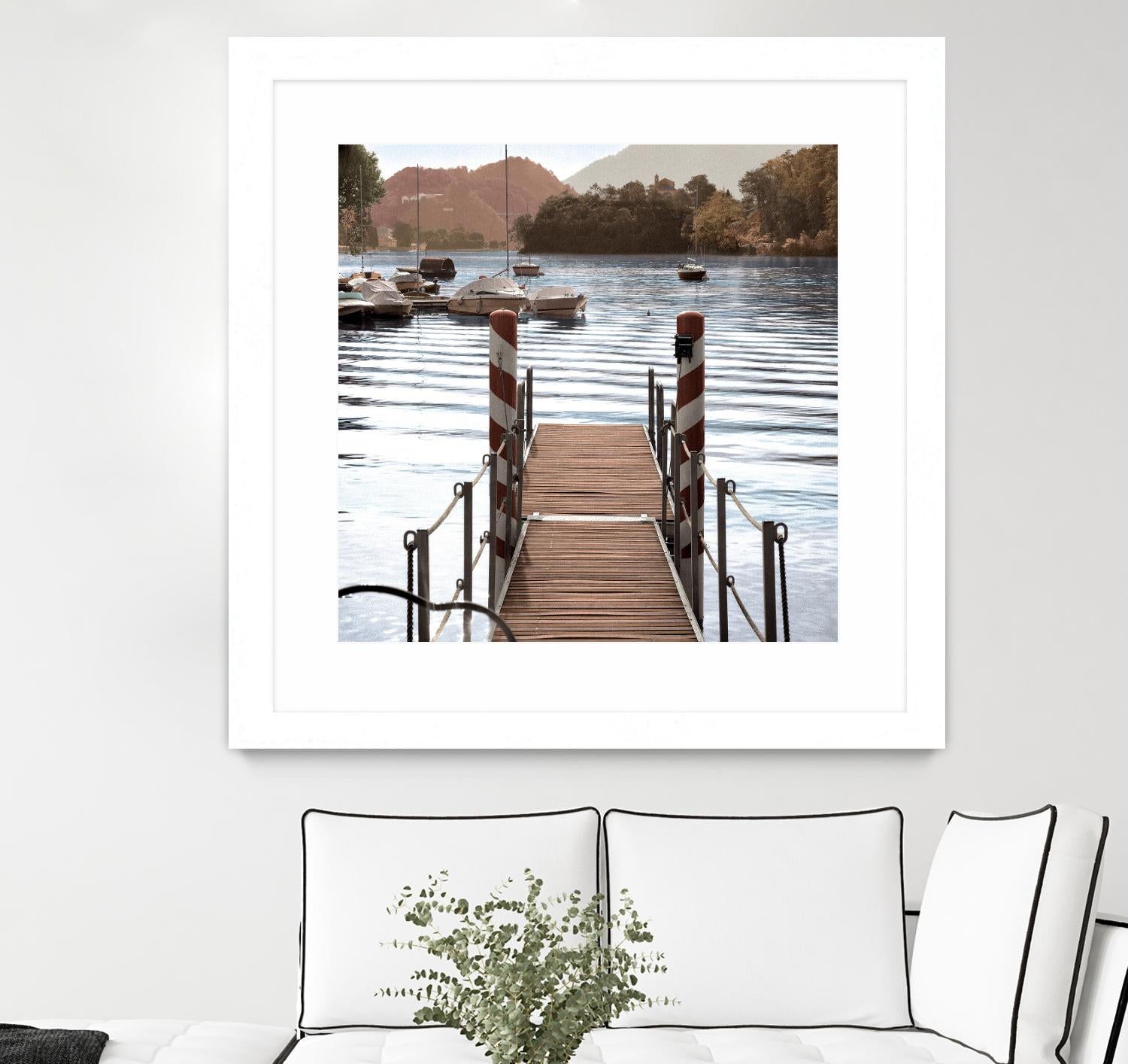 Island Harbor Pier by Alan Blaustein on GIANT ART - multicolor photography; landscapes; coastal