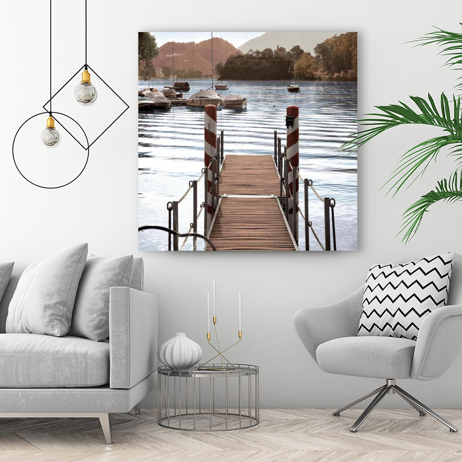 Island Harbor Pier by Alan Blaustein on GIANT ART - multicolor photography; landscapes; coastal