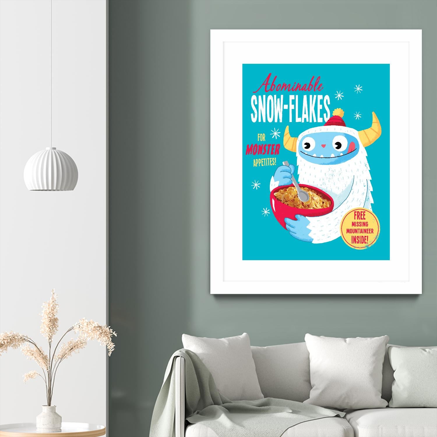 Abominable Snowflakes by Michael Buxton on GIANT ART - multicolor urban/pop surrealism; novelty; children; cuisine